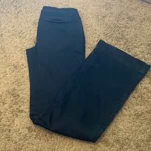 Dark wash wrangler trouser jeans